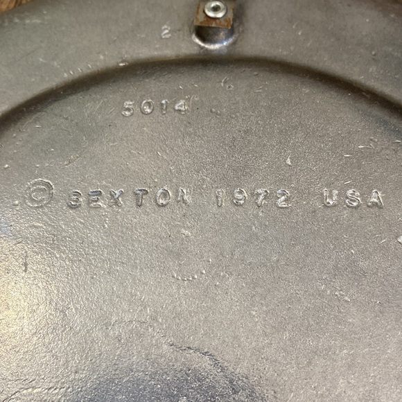 Vintage Sexton Pewter Decorative Plate Home Sweet Home 10” - Picture 3 of 4